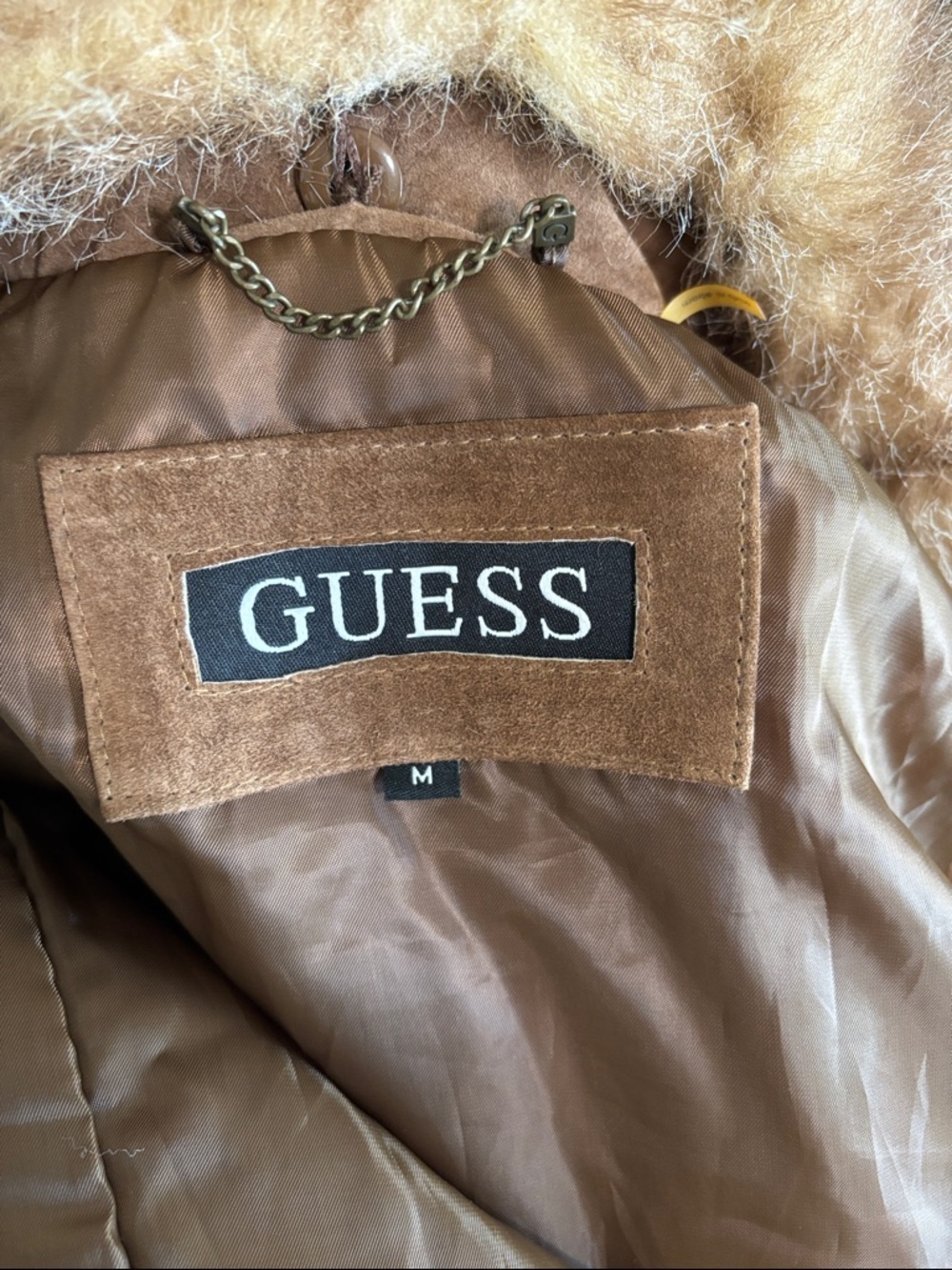 Guess Bomber Jacket with Faux Fur Collar - Picture 4 of 4